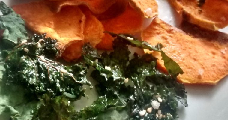 Lock-down Treat N.4: Kale and Sweet Potato Chips