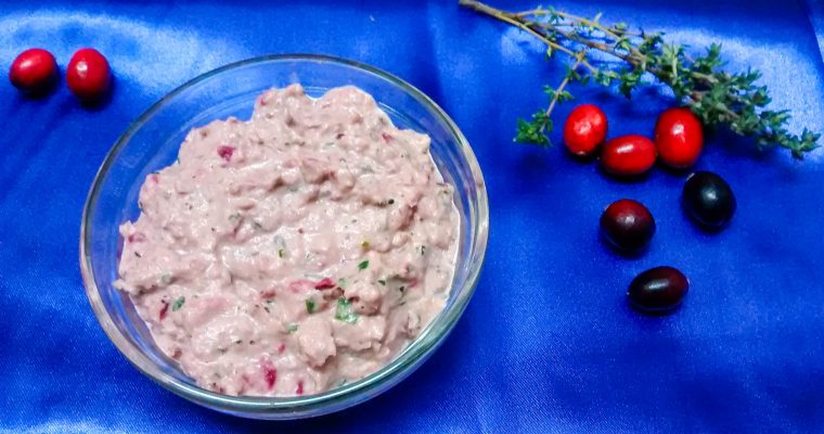 Healthy and easy recipes: super delicious Sardines and Cranberries Pate